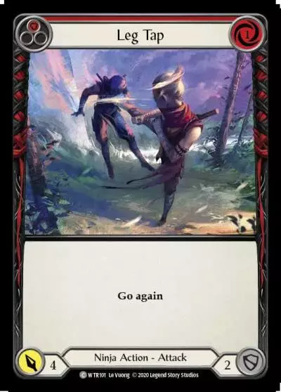 Leg Tap RED U-WTR101-RF - Welcome to Rathe - Unlimited - Flesh and blood card