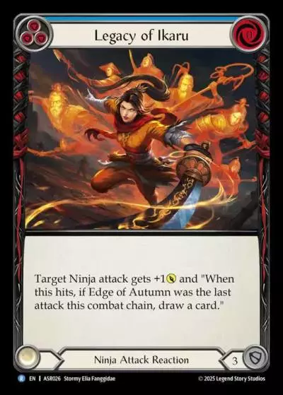 Legacy of Ikaru BLUE ASR026 - Armory Deck - Ira, Scarlet Revenger - Flesh and blood card