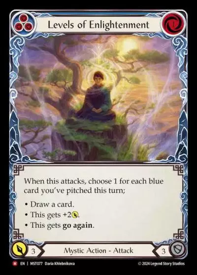 Levels of Enlightenment BLUE MST077 - Part the Mistveil - Flesh and blood card