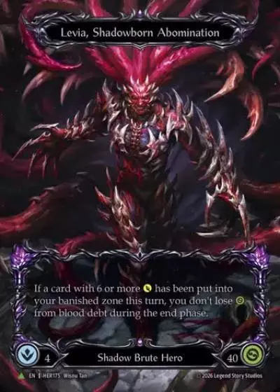 Levia, Shadowborn Abomination HER175-MV - World Championship - Paris 2026 - Flesh and blood card