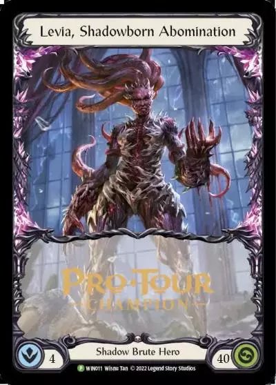 Levia, Shadowborn Abomination WIN011-CF - Pro Tour Champion Cards - Flesh and blood card