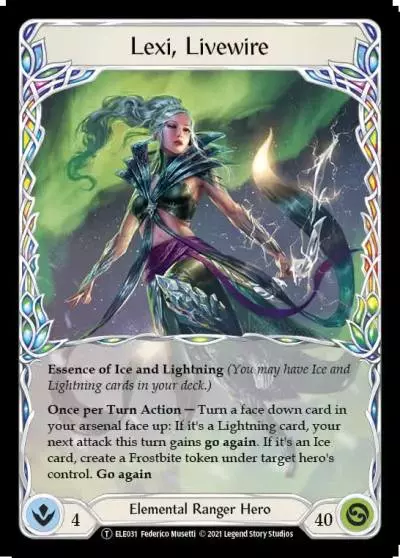 Lexi, Livewire U-ELE031 - Tales of Aria - Unlimited - Flesh and blood card
