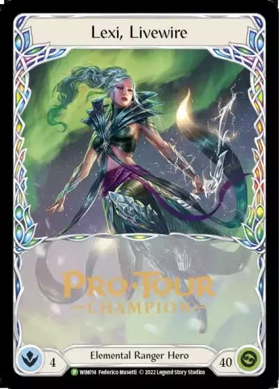 Lexi, Livewire WIN014-CF - Pro Tour Champion Cards - Flesh and blood card