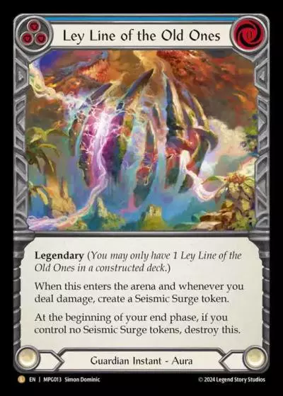 Ley Line of the Old Ones BLUE MPG013-RF - Mastery Pack Guardian - Flesh and blood card