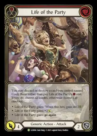 Life of the Party RED LGS084-RF - Armory - Season 6 - Flesh and blood card