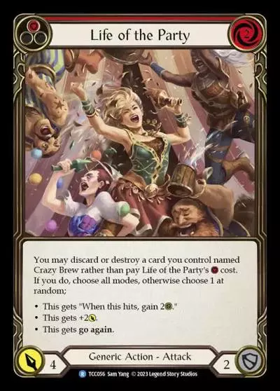 Life of the Party RED TCC056 - Round the Table: TCC x LSS - Flesh and blood card
