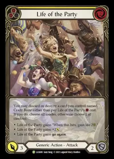 Life of the Party YELLOW LGS085-RF - Armory - Season 6 - Flesh and blood card