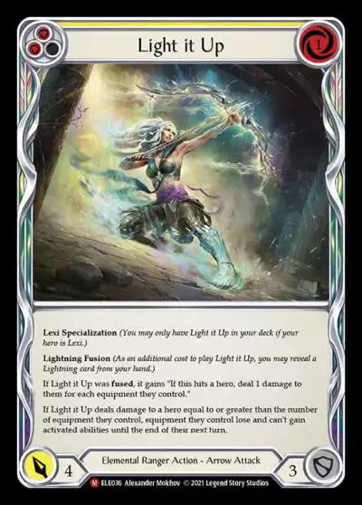 Light it Up YELLOW ELE036 - Tales of Aria - Flesh and blood card
