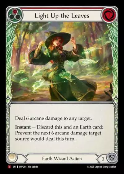 Light Up the Leaves RED SUP264 - Super Slam - Flesh and blood card