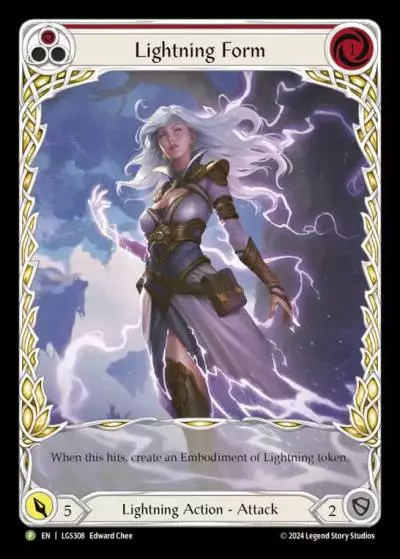 Lightning Form RED LGS308-RF - Skirmish - Season 9 - Flesh and blood card