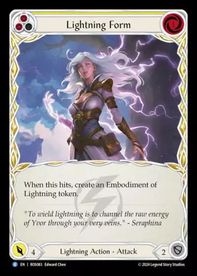 Lightning Form YELLOW ROS083 - Rosetta - Flesh and blood card