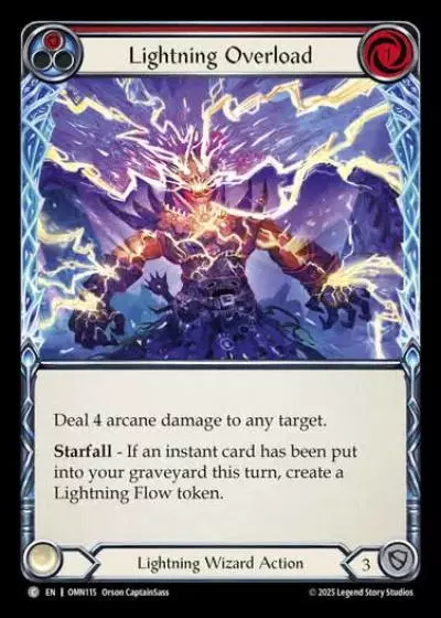 Lightning Overload OMN115 - Omens of the Third Age - Flesh and blood card