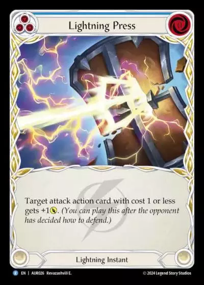 Lightning Press BLUE AUR026 - 1st Strike - Aurora - Flesh and blood card