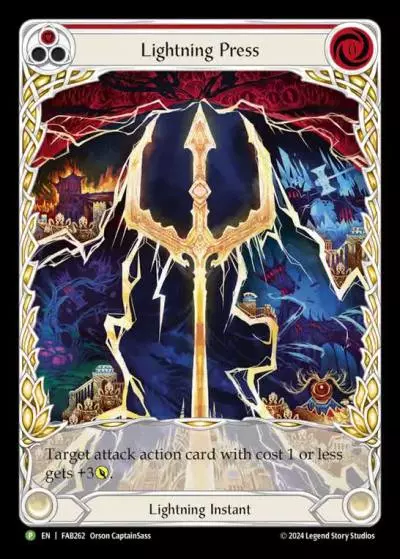 Lightning Press RED FAB262-RF - Calling - Rosetta - Flesh and blood card