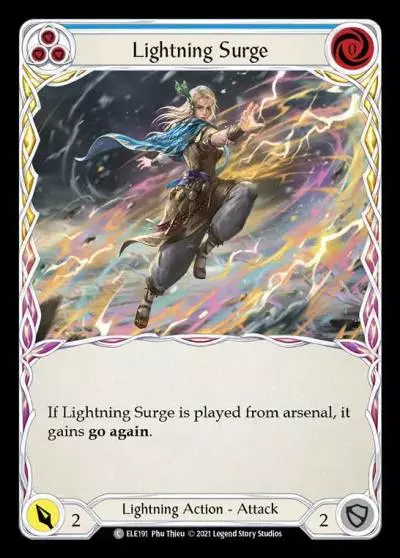 Lightning Surge BLUE ELE191 - Tales of Aria - Flesh and blood card