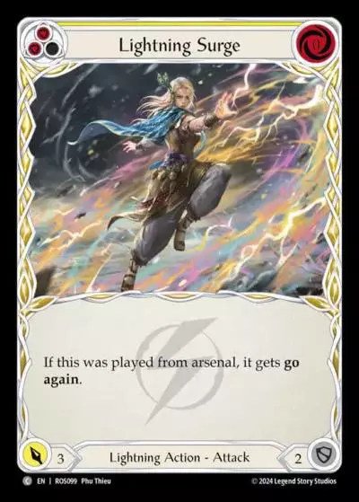 Lightning Surge YELLOW ROS099 - Rosetta - Flesh and blood card