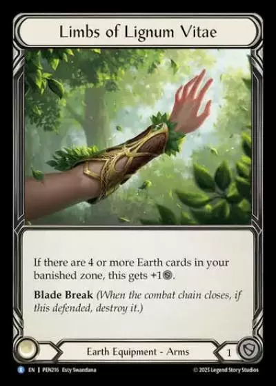 Limbs of Lignum Vitae PEN216 - Compendium of Rathe - Flesh and blood card