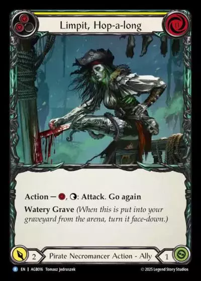 Limpit, Hop-a-long YELLOW AGB016 - Armory Deck - Gravy Bones - Flesh and blood card