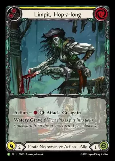 Limpit, Hop-a-long YELLOW LGS405-RF - World Premiere - High Seas - Flesh and blood card