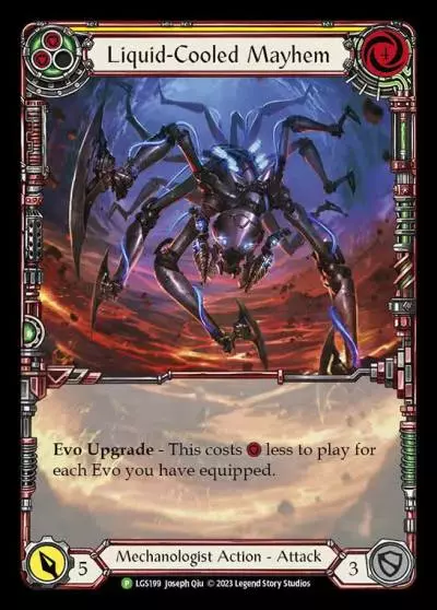 Liquid-Cooled Mayhem YELLOW LGS199-RF - Armory - Season 11 - Flesh and blood card