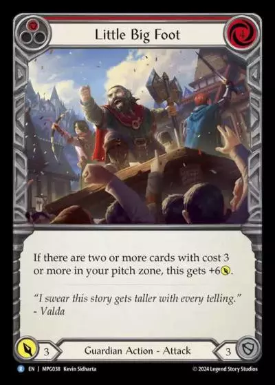 Little Big Foot RED MPG038 - Mastery Pack Guardian - Flesh and blood card