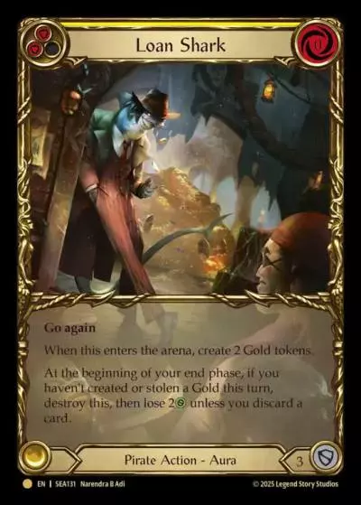 Loan Shark YELLOW SEA131-TP - High Seas - Treasure Pack - Flesh and blood card