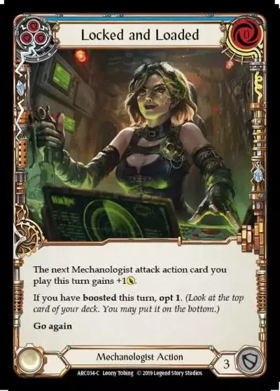 Locked and Loaded BLUE ARC034 - Arcane Rising - Flesh and blood card