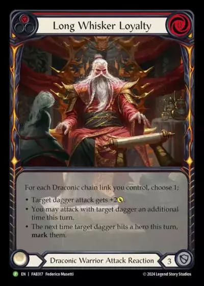Long Whisker Loyalty RED FAB317-RF - Calling - The Hunted - Flesh and blood card