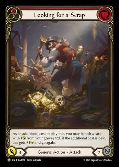 Looking for a Scrap RED FAB356-RF - National Championship - 2025 - Flesh and blood card