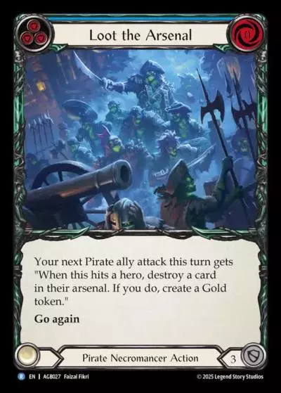 Loot the Arsenal BLUE AGB027 - Armory Deck - Gravy Bones - Flesh and blood card