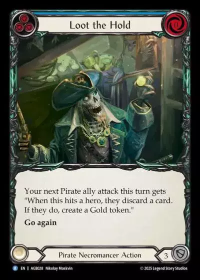 Loot the Hold BLUE AGB028 - Armory Deck - Gravy Bones - Flesh and blood card