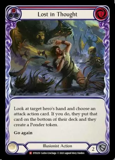 Lost in Thought RED DTD219 - Dusk till Dawn - Flesh and blood card