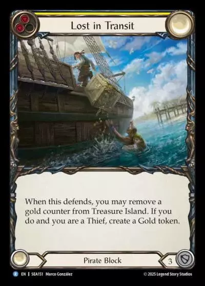 Lost in Transit YELLOW SEA151 - High Seas - Flesh and blood card