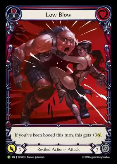 Low Blow GEM093 - GEM - Pack 3 - Flesh and blood card