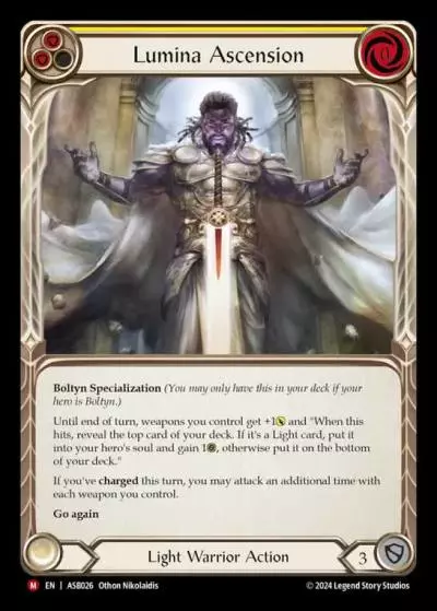 Lumina Ascension YELLOW ASB026 - Armory Deck - Ser Boltyn, Breaker of Dawn - Flesh and blood card