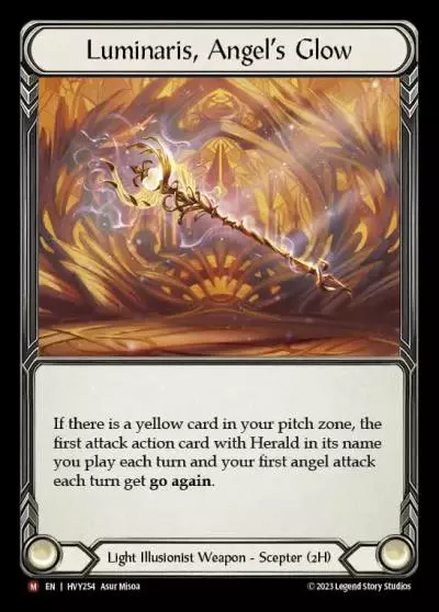 Luminaris, Angel's Glow HVY254 - Heavy Hitters - Flesh and blood card