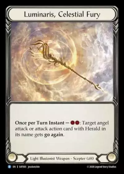 Luminaris, Celestial Fury SAT003 - Silver Age - Prism, Advent of Thrones - Flesh and blood card