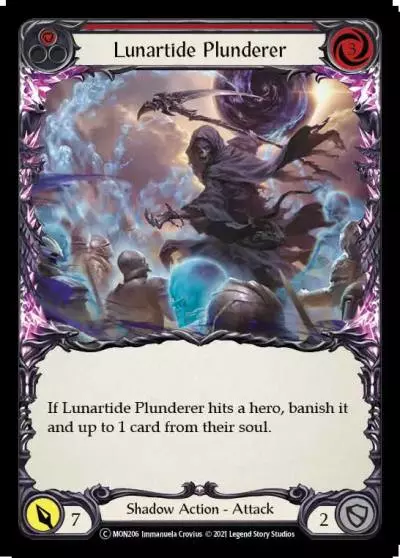 Lunartide Plunderer RED U-MON206-RF - Monarch - Unlimited - Flesh and blood card