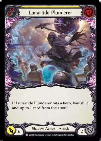 Lunartide Plunderer YELLOW LEV024 - Levia - Blitz Deck - Flesh and blood card