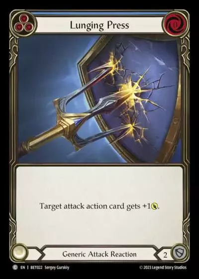 Lunging Press BLUE BET022 - Betsy - Heavy Hitters Blitz Deck - Flesh and blood card