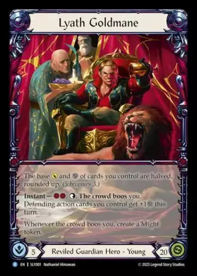 Lyath Goldmane SLY001 - Silver Age Chapter 3 - Lyath Goldmane - Flesh and blood card