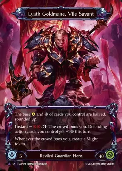 Lyath Goldmane, Vile Savant SUP071-MV - Super Slam - Flesh and blood card