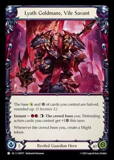 Lyath Goldmane, Vile Savant SUP071 - Super Slam - Flesh and blood card