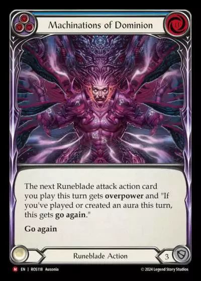 Machinations of Dominion BLUE ROS118 - Rosetta - Flesh and blood card