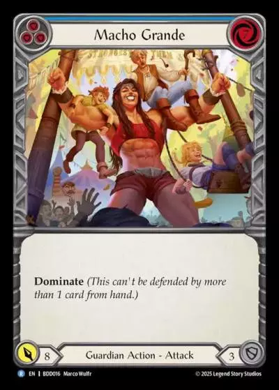 Macho Grande BLUE BDD016 - Bravo Demo Deck - Flesh and blood card