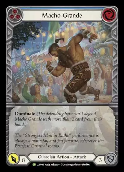 Macho Grande BLUE LGS089-RF - Armory - Season 6 - Flesh and blood card