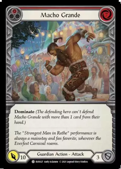 Macho Grande RED EVR027 - Everfest - Flesh and blood card