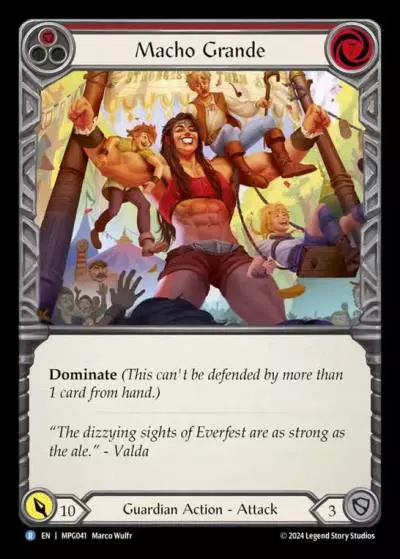 Macho Grande RED MPG041 - Mastery Pack Guardian - Flesh and blood card