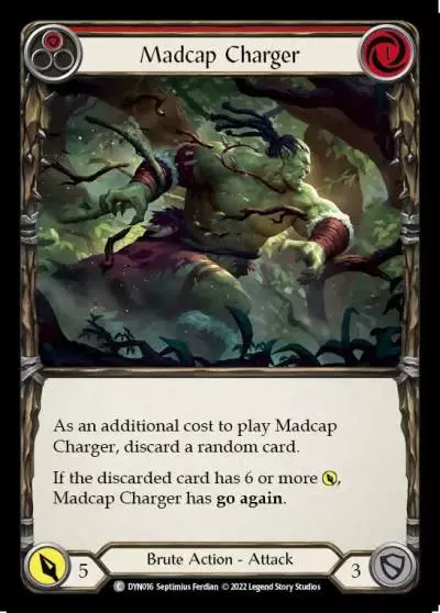 Madcap Charger RED DYN016 - Dynasty - Flesh and blood card