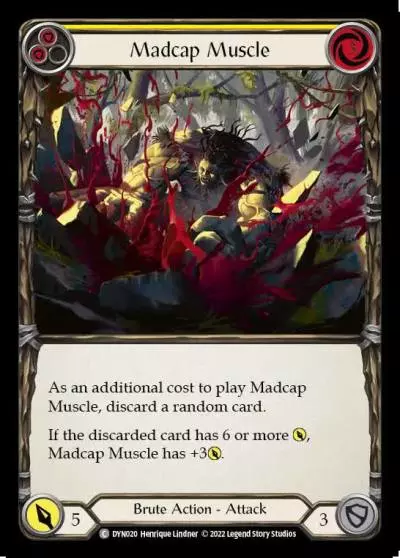 Madcap Muscle YELLOW DYN020 - Dynasty - Flesh and blood card